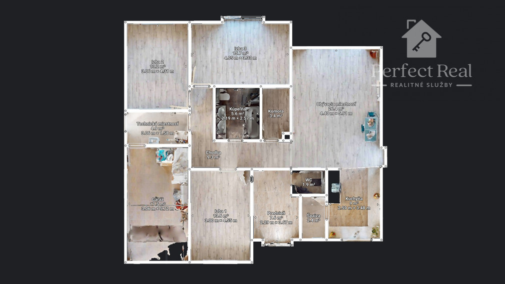 Na predaj 4. izb. bungalov v štandarde na pozemku 649m2 v Báči. PREDANÝ!!!