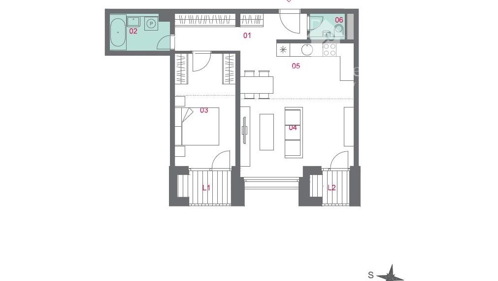 Prenájom 2izbový byt v novostavbe s parkovaním