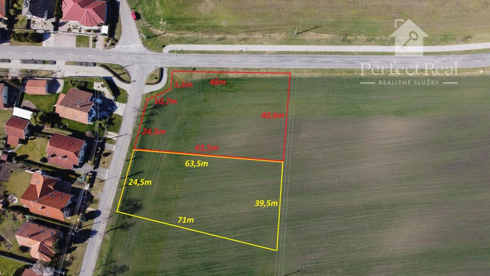 Stavebné pozemky v obci Kútniky – časť Blažov, 2124 m²