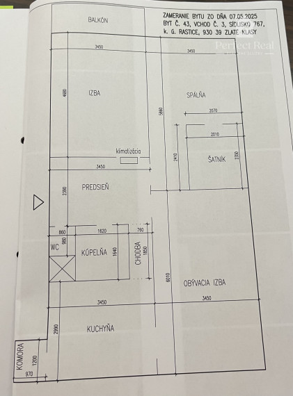 Pekný, moderný priestranný 3 izbový byt v obci Zlaté Klasy- slušná lokalita