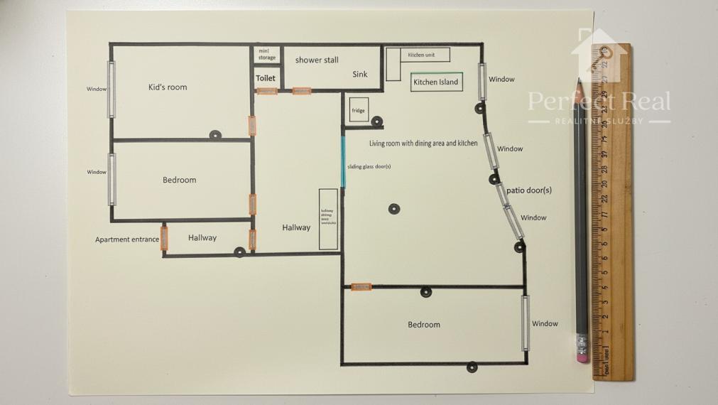 Predaj priestranný byt 130m² + terasa 40m²   s veľkým potenciálom!!!