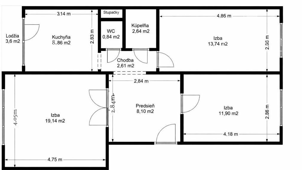 REZERVOVANÉ! Predaj zariadený 3izbový byt s balkónom Petržalka - Lúky