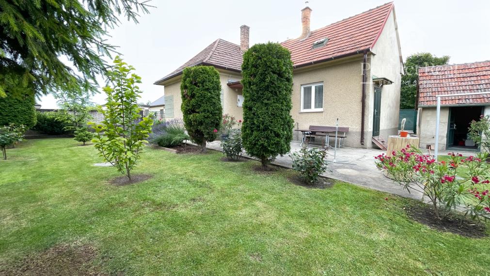 Útulný, 2 izbový tehlový rodinný dom v obci Zlaté Klasy- garáž a veľlký pozemok