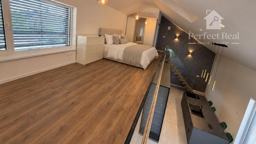 Na prenájom exkluzívny  3. izb. LOFT so záhradou na okraji Malinova- Tri vody.